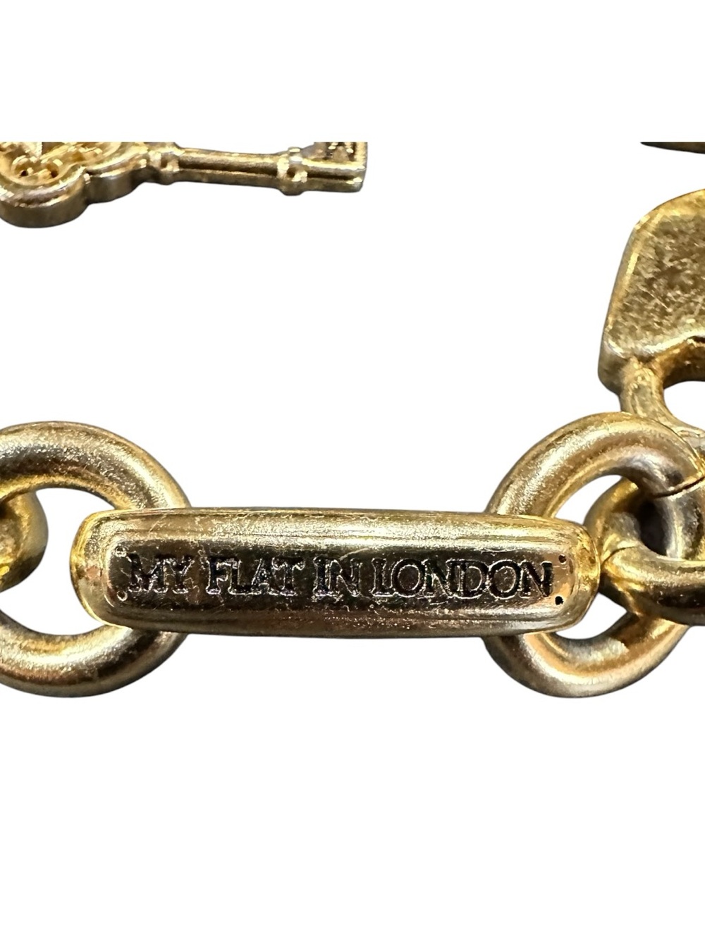 Brighton My Flat In London Gold Tone Charm Link Bracelet - Picture 9 of 10